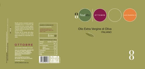feudotto latta etichetta 5lt